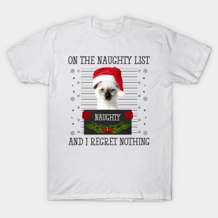 On The Naughty List, And I Regret Nothing T-Shirt